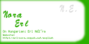 nora erl business card